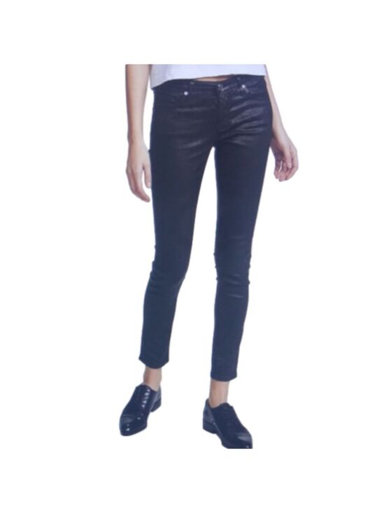 Ag Adriano Goldschmied Denim - AG Leatherette The Vintage Legging Ankle Jean Size 30R